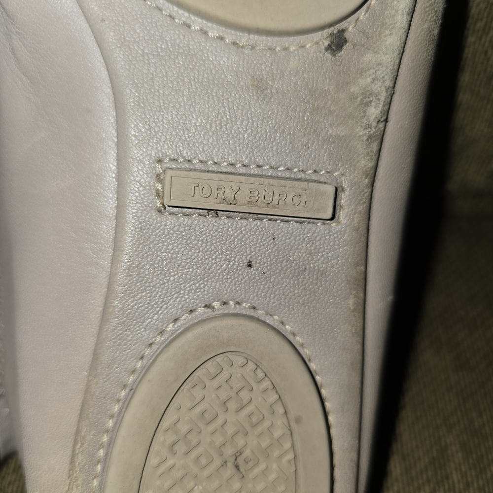 Tory Burch French Grey Minnie Ballet Flats Size 8 - Picture 11 of 11